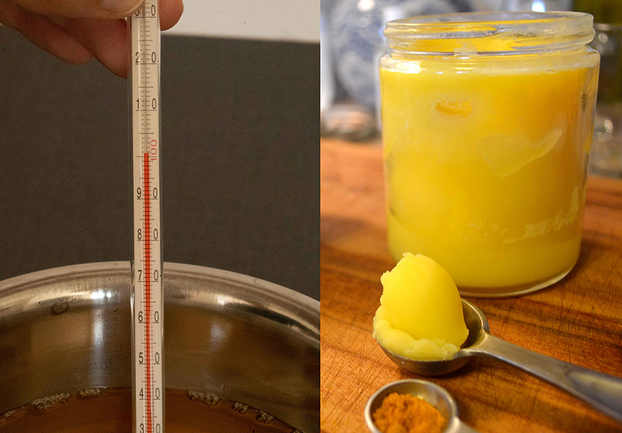 Ghee geklärte Butter im Ayurveda Pancha Karma, Ayurveda Massagen